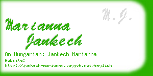 marianna jankech business card